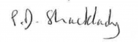 Shacklady signature